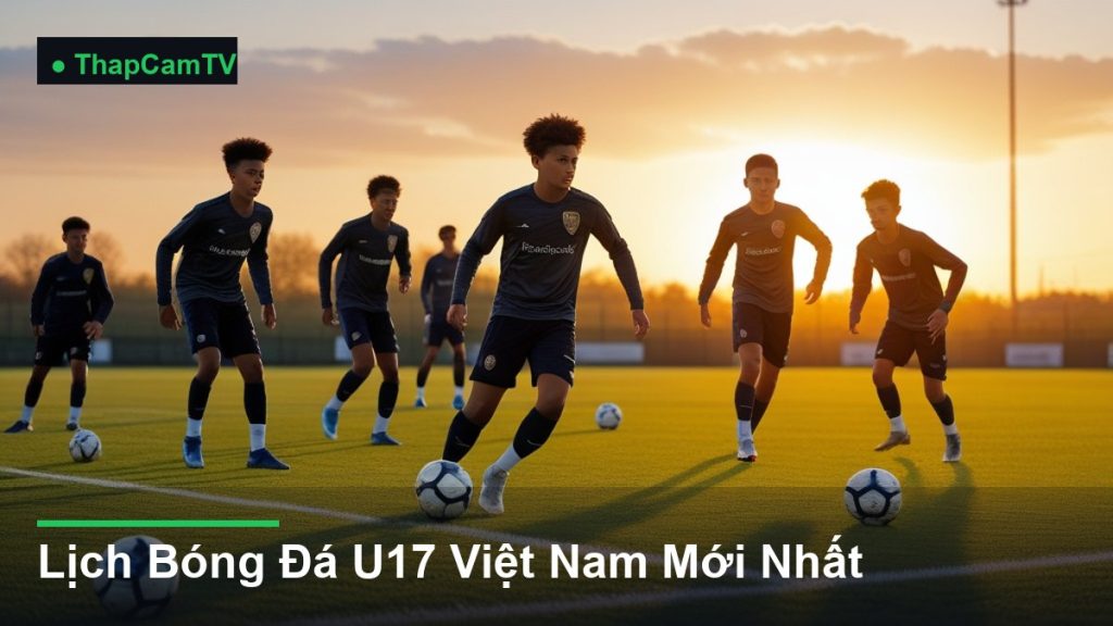 cầu thủ trẻ tranh bóng trên sân - Lịch Bóng Đá U17 Việt Nam Mới Nhất